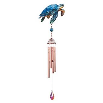 FC Design 21"Long Sea Turtle-Seabed Wind Chime Decoration Garden and Patio Decor
