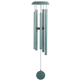 FC Design 40" Long Tuned Sage Green Metal Wind Chime Decoration Garden and Patio Decor