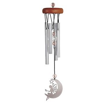 FC Design 11" Long Fairy Wood Top Wind Chime Decoration Garden and Patio Decor