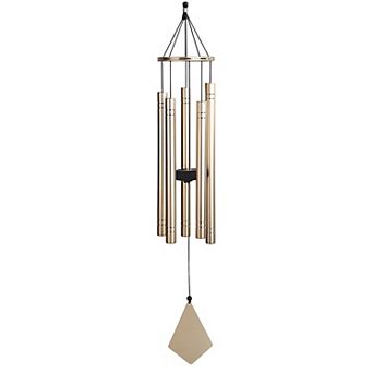 FC Design 36" Long Tuned Gold Metal Wind Chime Decoration Garden and Patio Decor