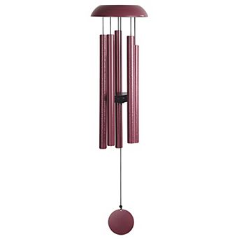 FC Design 36" Long Tuned Red Metal Wind Chime Decoration Garden and Patio Decor