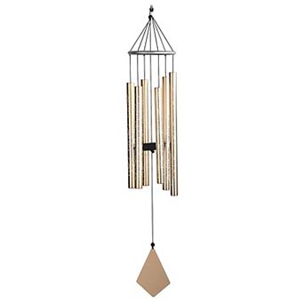 FC Design 36" Long Tuned Gold Metal Wind Chime Decoration Garden and Patio Decor