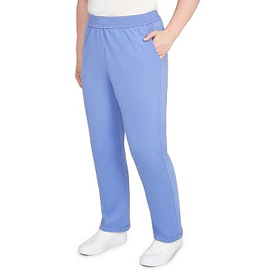 Petite Alfred Dunner Cozy Medium Length Slant Pocket Pants