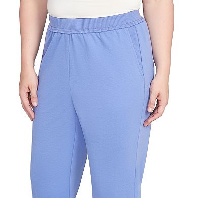 Petite Alfred Dunner Cozy Medium Length Slant Pocket Pants