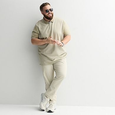 Big & Tall Apt. 9® Jacquard Zipper Polo