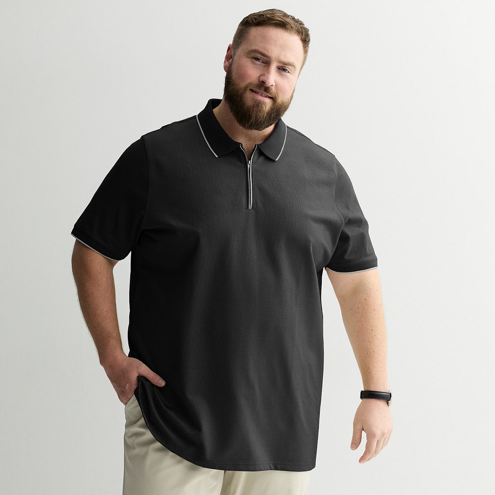 p(R)ojectR® Knit Polo Shirt Big & Tall Apt. 9® Jacquard Zipper Polo