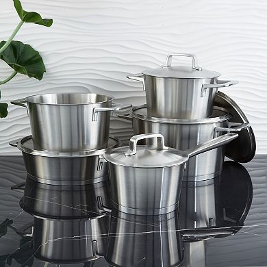 BergHOFF DiNA Meta 10-pc. Stainless Steel Cookware Set