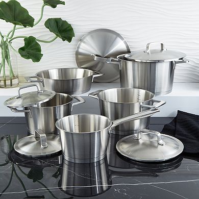 BergHOFF DiNA Meta 10-pc. Stainless Steel Cookware Set