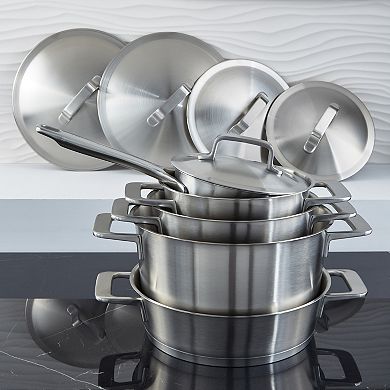 BergHOFF DiNA Meta 10-pc. Stainless Steel Cookware Set