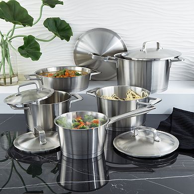 BergHOFF DiNA Meta 10-pc. Stainless Steel Cookware Set