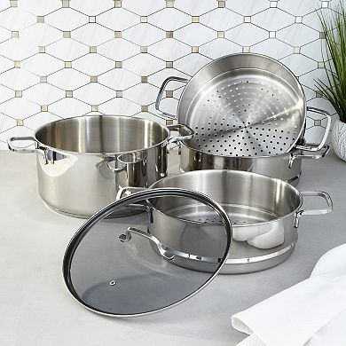 BergHOFF DiNA Helix Stainless Steel 5-pc. Steamer Set