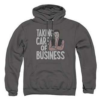 Big & Tall Elvis Taking Care of Business Graphic Pullover Hoodie