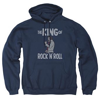 Big & Tall Elvis King Of Rock N' Roll Graphic Pullover Hoodie