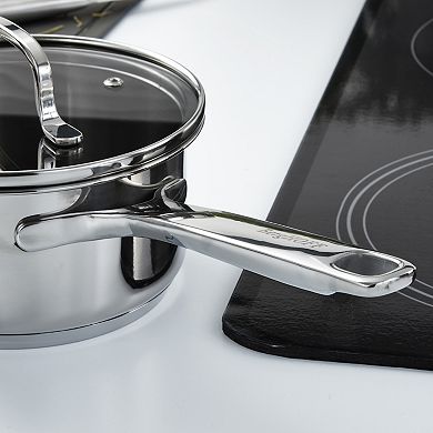 BergHOFF DiNA Helix 5-pc. Stainless Steel Cookware Set with Glass Lids