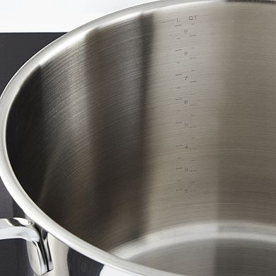BergHOFF DiNA Helix 4-pc. Stainless Steel Stockpot Set with Glass Lids