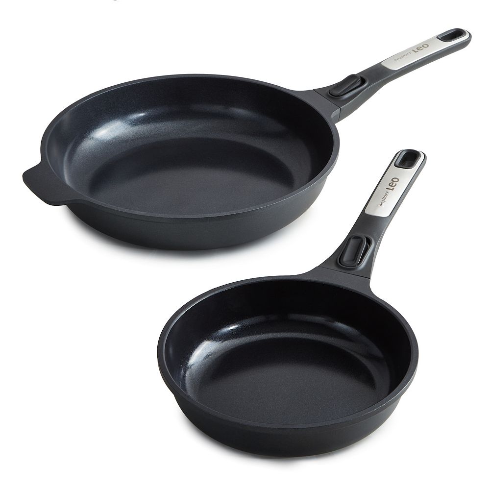 BergHOFF Leo Phantom Nonstick Ceramic Fry Pan Set, Recycled