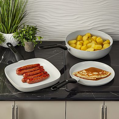 BergHOFF Leo Glints 3-pc. Ceramic Nonstick Cookware Set