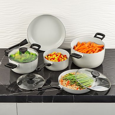 BergHOFF Leo Glints 8-pc. Ceramic Nonstick Cookware Set