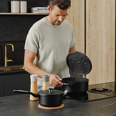 BergHOFF Leo Phantom 5-pc. Nonstick Ceramic Cookware Set