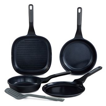 BergHOFF Leo Stone 5 pc Nonstick Ceramic Specialty Pan Set