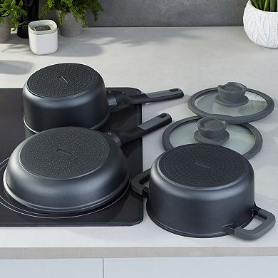 BergHOFF Leo Stone & 5-pc. Nonstick Ceramic Cookware Set