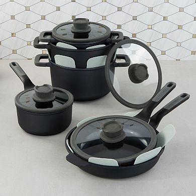 BergHOFF Leo Stone & 10-Pc. Nonstick Ceramic Cookware Set