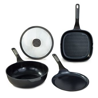 BergHOFF Leo Stone & 4 pc Nonstick Ceramic Cookware Set