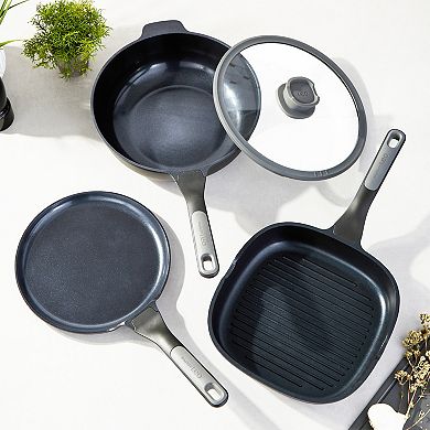 BergHOFF Leo Stone & 4-Pc. Nonstick Ceramic Cookware Set