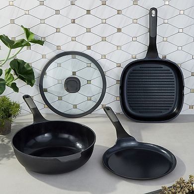BergHOFF Leo Stone & 4-Pc. Nonstick Ceramic Cookware Set