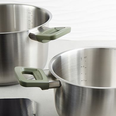 BergHOFF Leo Bolt 8-pc. Stainless Steel Cookware Set
