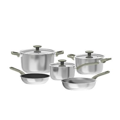 BergHOFF Leo Bolt 8-pc. Stainless Steel Cookware Set