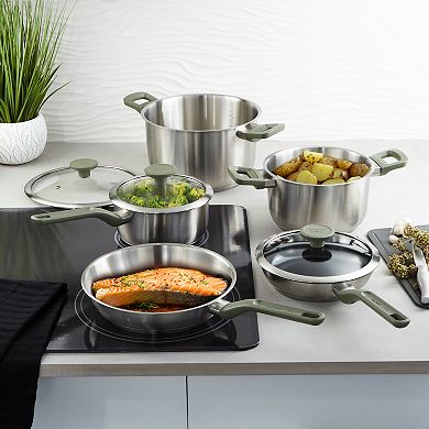 BergHOFF Leo Bolt 8-pc. Stainless Steel Cookware Set