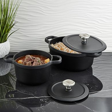 BergHOFF Leo 4-pc. Cast Iron Stockpot Set