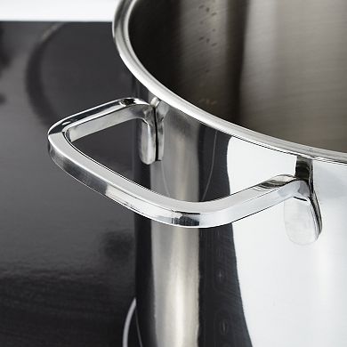 BergHOFF DiNA Stainless Steel Stockpot with Glass Lid