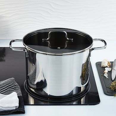 BergHOFF DiNA Stainless Steel Stockpot with Glass Lid