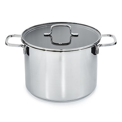 BergHOFF DiNA Stainless Steel Stockpot with Glass Lid