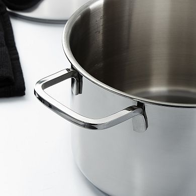 BergHOFF DiNA Stainless Steel Stockpot with Glass Lid