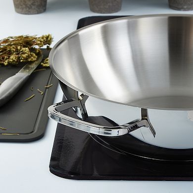 BergHOFF DiNA 12-inch 5.6qt. Stainless Steel Wok