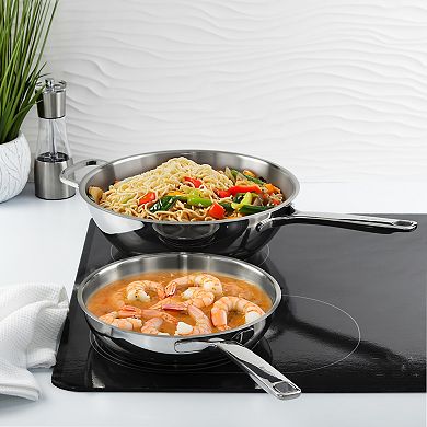 BergHOFF DiNA Helix Stainless Steel Fry Pan 9.5 Inches