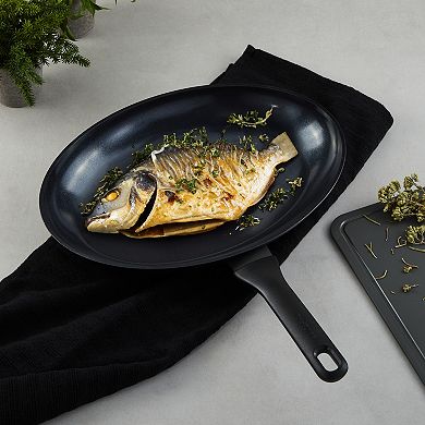 BergHOFF DiNA Helix Nonstick Ceramic Fish Pan 13.25 Inches