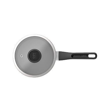 BergHOFF Leo Glints Nonstick Aluminum Saucepan 7-inch 2-qt. with Glass Lid