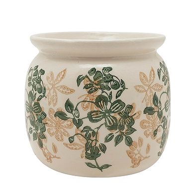 Everyday Decor Large Ceramic Floral Planter