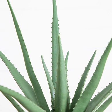nearly natural Artificial Agave Plant in White Pot