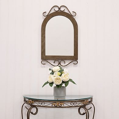 nearly natural Artificial Rose Plant in Decorative Pot