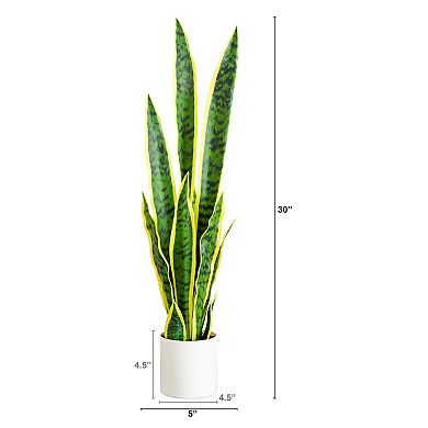 nearly natural Artificial Snake Plant Floor Decor