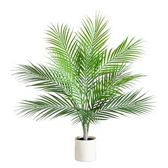 nearly natural Artificial Palm Tree Floor Decor