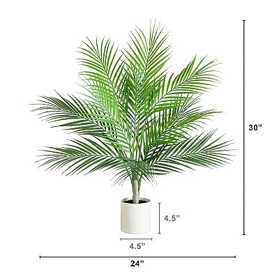 nearly natural Artificial Palm Tree Floor Decor