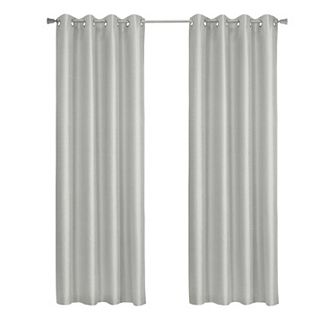 100% Polyester Glacier Balance Temperature Solid Faux Silk Blackout Grommet Curtain Panel