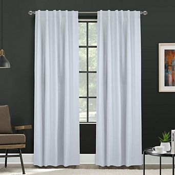 Baxter Total Blackout Back Tab Curtain Collection Elegant, Energy-Saving, Textured Design
