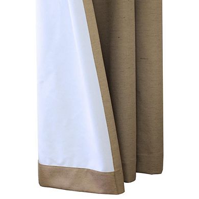 Polyester Ventura Blackout Grommet Curtain Panel Pair Frame Your Windows with Subtle Slub Textured